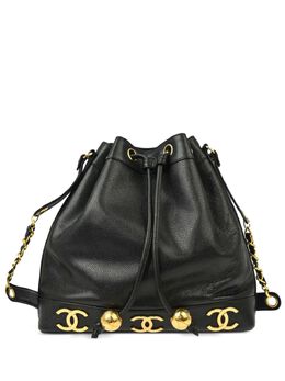 CHANEL Pre-Owned: Чёрная сумка 