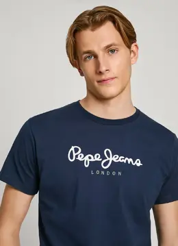 Pepe Jeans: Тёмная футболка 