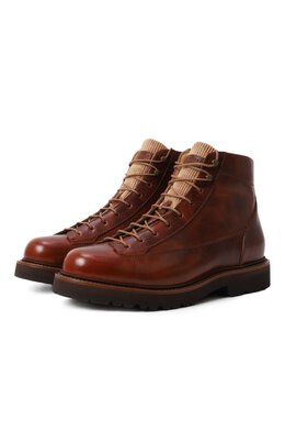 Brunello Cucinelli: Коричневые ботинки 