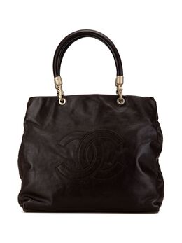 CHANEL Pre-Owned: Коричневая сумка-шоппер 