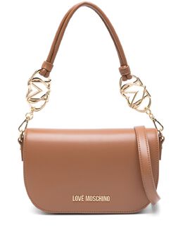 Love Moschino: Коричневая сумка-шоппер 