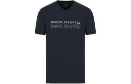 Armani Exchange: Тёмная футболка 