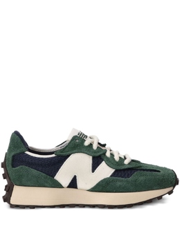 New Balance: Зелёные кроссовки 