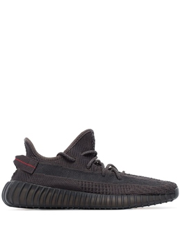 Adidas: Чёрные кроссовки  Yeezy Boost 350 v2