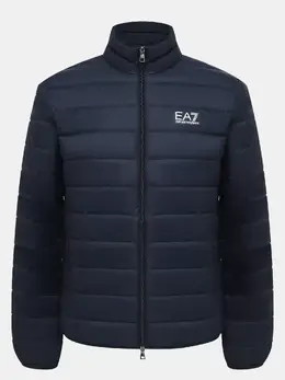 EA7 Emporio Armani: Тёмный пуховик 