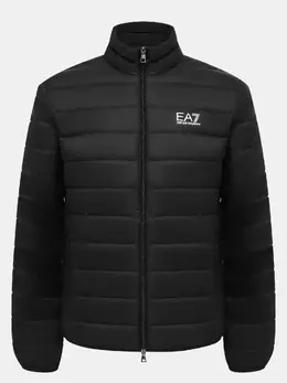 EA7 Emporio Armani: Чёрный пуховик 