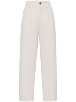 Brunello Cucinelli: Белые брюки 