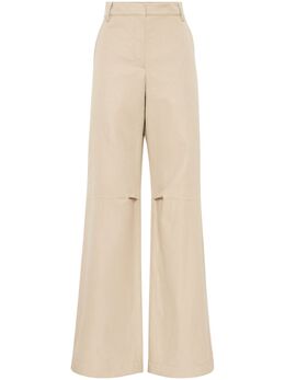 Brunello Cucinelli: Бежевые брюки 