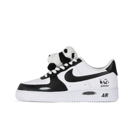Nike: Чёрные кроссовки  Air Force 1