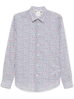 Paul Smith: Рубашка с растительным принтом 