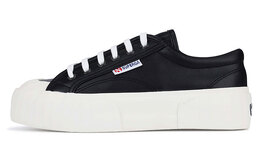 Superga: Чёрные кроссовки 