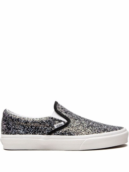 Vans: Блестящие кроссовки  Classic Slip On