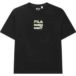 Fila: Чёрная футболка 