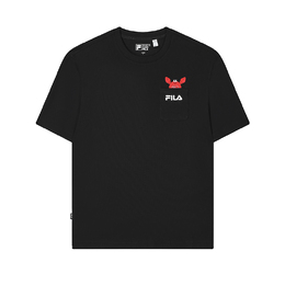 Fila: Чёрная футболка 