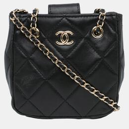 Chanel: Чёрный клатч 