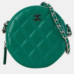 Chanel: Зелёный клатч 