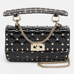 Valentino: Чёрная сумка  Rockstud Spike