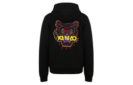 Kenzo: Чёрная толстовка  Tiger Head