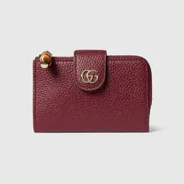 Gucci: Красный кошелёк  GG Marmont