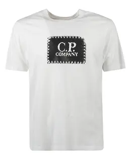 C.P. Company: Белая футболка 