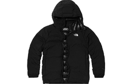 The North Face: Чёрный пуховик 