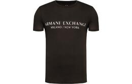 Armani Exchange: Чёрная футболка 