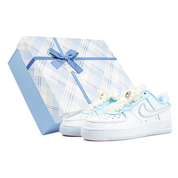 Nike: Голубые кроссовки  Air Force 1