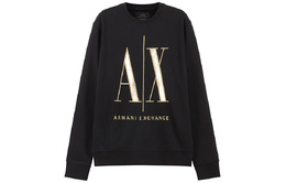 Armani Exchange: Чёрная толстовка 