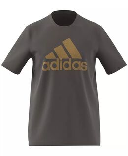 Adidas: Коричневая футболка  Essentials