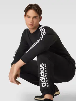 adidas: Чёрный свитшот 