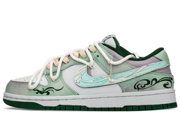 Nike: Зелёные кроссовки  Dunk