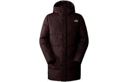 The North Face: Коричневый пуховик 