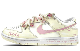 Nike: Белые кроссовки  Dunk