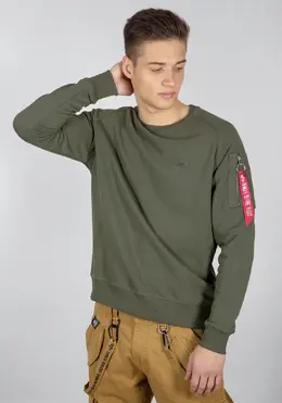 Alpha Industries: Зелёный свитер 