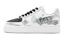 Nike: Зелёные кроссовки  Air Force 1