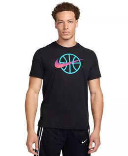 Nike: Чёрная футболка  Dri FIT