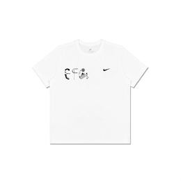 Nike: Белая футболка 