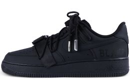 Nike: Чёрные кроссовки  Air Force 1