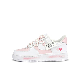 Nike: Розовые кроссовки  Air Force 1