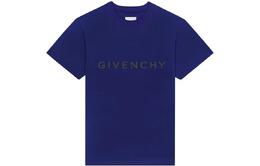 Givenchy: Синяя футболка 