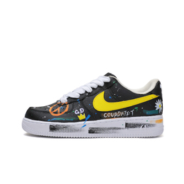 Nike: Чёрные кроссовки  Air Force 1