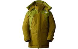 The North Face: Зелёное пальто 