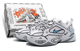 Nike: Голубые кроссовки 