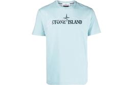 Stone Island: Голубая футболка 