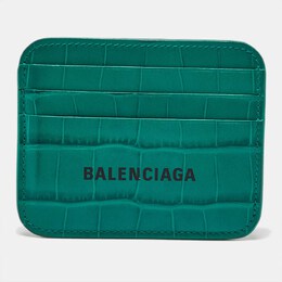 Balenciaga: Зелёный картхолдер 