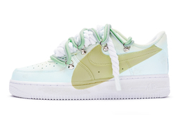 Nike: Зелёные кроссовки  Air Force 1