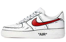 Nike: Красные кроссовки  Air Force 1