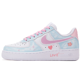 Nike: Розовые кроссовки  Air Force 1