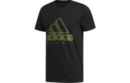 Adidas: Чёрная футболка 