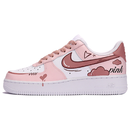 Nike: Розовые кроссовки  Air Force 1